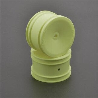 Schumacher RC Schumacher Rear Wheel 4WD Neon Yellow V2 (2)