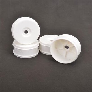 Schumacher RC SCHUMACHER WHEEL 1/8TH - WHITE DISH V2 - PK4