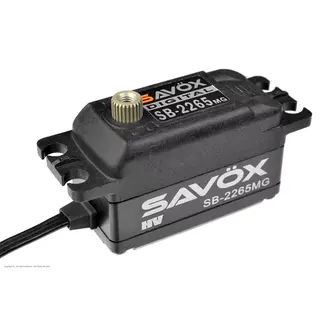 Savox - Servo - SB-2265MG - Black Edition - Digital - High Voltage - Brushless Motor - Metal Gears 1/8 ON-ROAD