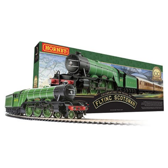 HORNBY THE FLYING SCOTSMAN SET 00 GAUGE 100TH ANIVERSARY EDITION ( AUSTRALIAN  POWER SUPPLY )