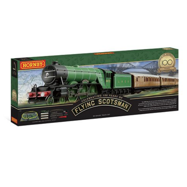 HORNBY THE FLYING SCOTSMAN SET 00 GAUGE 100TH ANIVERSARY EDITION ( AUSTRALIAN  POWER SUPPLY )