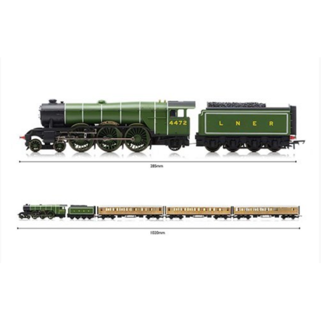 HORNBY THE FLYING SCOTSMAN SET 00 GAUGE 100TH ANIVERSARY EDITION ( AUSTRALIAN  POWER SUPPLY )