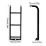 INJORA Metal Mini Side Ladder for 1/18 TRX4M Defender