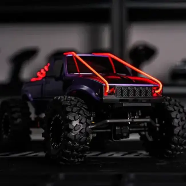 INJORA Red Flexible Cuttable LED Strip Lights for RC Cars