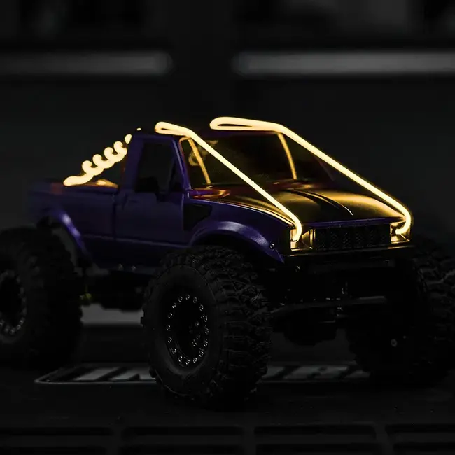 INJORA Yellow  Warm White Flexible Cuttable LED Strip Lights for RC Cars