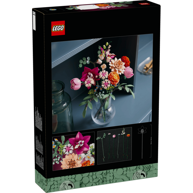 LEGO Botanicals Pretty Pink Flower Bouquet 10342 749pcs