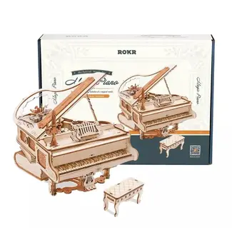 ROKR ROKR MECHANICAL PIANO WOODEN PUZZLE WITH MUSIC BOX