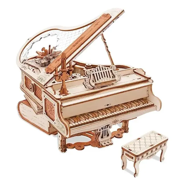 ROKR MECHANICAL PIANO WOODEN PUZZLE WITH MUSIC BOX