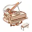 ROKR MECHANICAL PIANO WOODEN PUZZLE WITH MUSIC BOX
