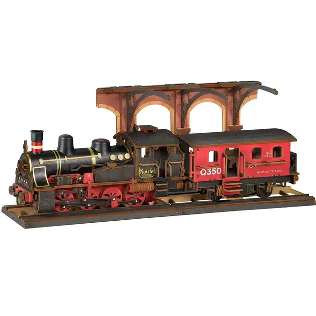 ROLFIE  STEAM JOURNEY WOODEN PUZZLE WITH MUSIC BOX
