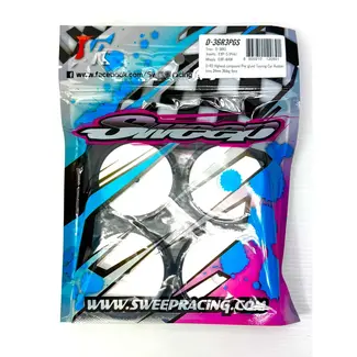 SWEEP SWEEP D-R3 Series High-end compound 36 shore Pre-glued tires for Asphalt (4pcs)