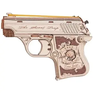 ROBOTIME ROKR MINI GUN " RUBBER BAND "  WOODEN PUZZLE