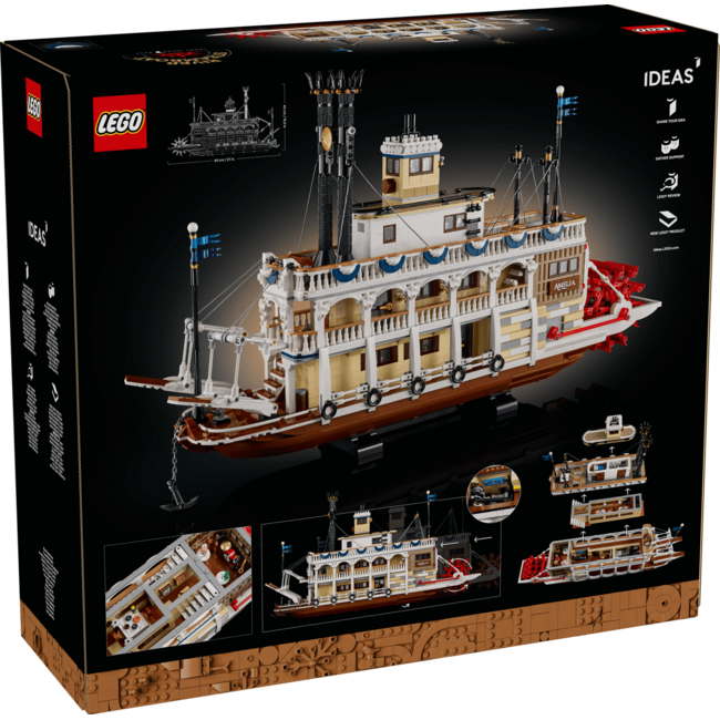 LEGO RIVER STEAM BOAT 21356  4090pcs