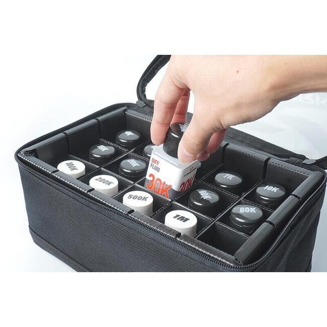 SCHUMACHER Shock/Diff Fluid Bag (w/15 Slots Internal Box)