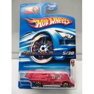 HOTWHEELS Hot Wheels Mainline - First Editions / Ferrari 512 M - Red - Model Car x1