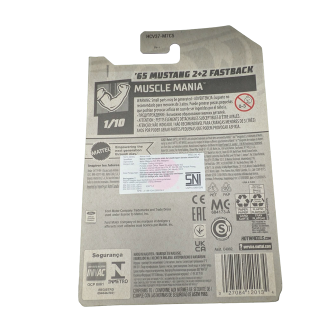 Hot Wheels 2022 - '65 Mustang 2+2 Fastback - Muscle Mania 1/10 [Green] 192/250