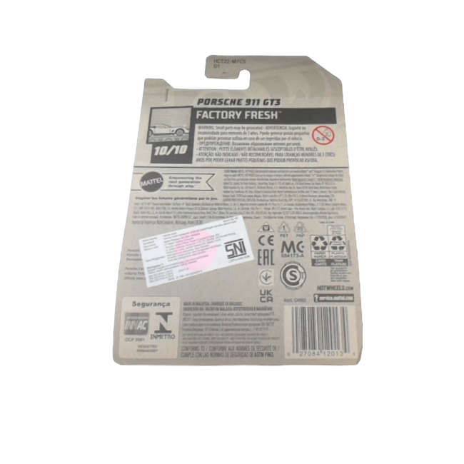 Hot Wheels Porsche 911 GT3 Blue