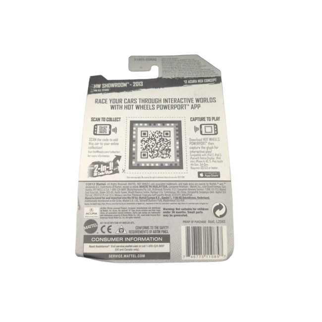 Hot Wheels HW Showroom (2012) Red '12 Acura NSX Concept Car 156/250