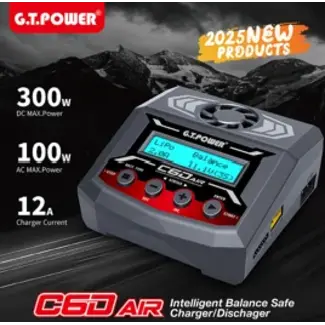 G.T POWER RC GT POWER C6D AIR SMART BALANCE CHARGER 1-6S AC 100W DC300W