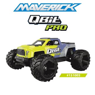 MAVERICK MAVERICK 1/16 QBIT MT PRO MONSTER TRUCK - FLUORO GREEN