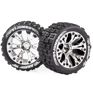 LOUISE WORLD LOUISE ST-Hummer Tyre On Black Rim 1/2 Offset