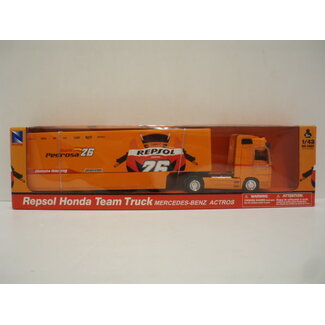 NEW RAY NEWRAY 1/43 MERCEDES BENZ ACTROS REPSOL HONDA TEAM TRUCK 2010
