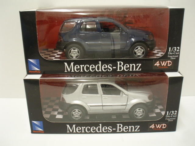 NEWRAY 1/32 1997 MERCEDES-BENZ M-CLASS, 2 ASSTD COLOURS, FRICTION - www ...