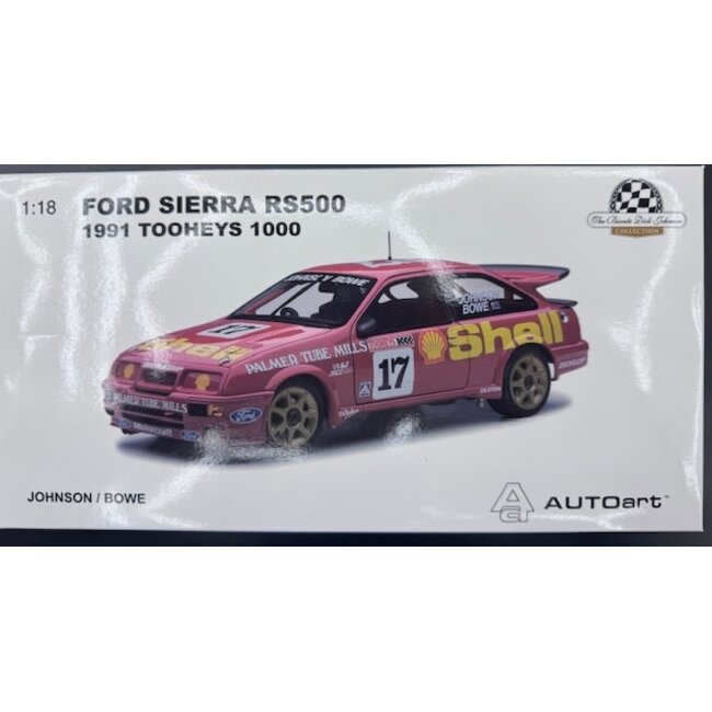 BIANTE  1:18 #17 FORD SIERRA RS500 1991 TOOHEYS 1000 DICK JOHNSON / JOHN BOWE 556/1008 FACTORY SEAL INTACT ON FOAM PACKAGE "EX DECEASED ESTATE SOLD AS IS "
