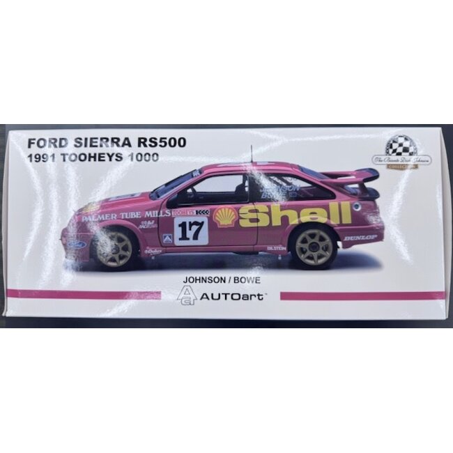 BIANTE  1:18 #17 FORD SIERRA RS500 1991 TOOHEYS 1000 DICK JOHNSON / JOHN BOWE 556/1008 FACTORY SEAL INTACT ON FOAM PACKAGE "EX DECEASED ESTATE SOLD AS IS "