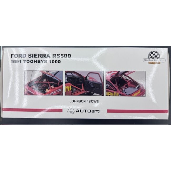 BIANTE  1:18 #17 FORD SIERRA RS500 1991 TOOHEYS 1000 DICK JOHNSON / JOHN BOWE 556/1008 FACTORY SEAL INTACT ON FOAM PACKAGE "EX DECEASED ESTATE SOLD AS IS "