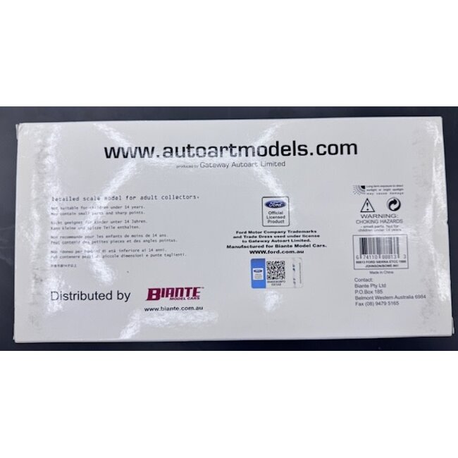 BIANTE  1:18 #41  1988 FORD SIERRA RS500 ETCC TOURIST TROPHY SILVERSTONE DICK JOHNSON / JOHN BOWE   914/1254  "EX DECEASED ESTATE SOLD AS IS "