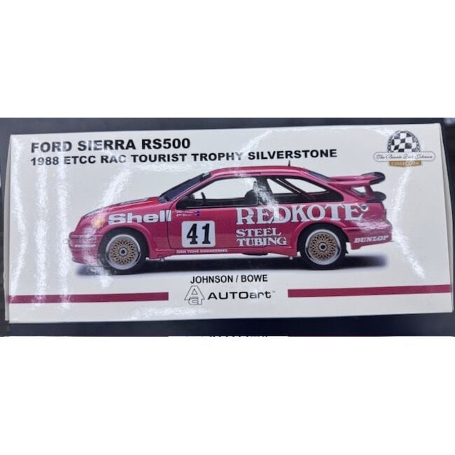 BIANTE  1:18 #41  1988 FORD SIERRA RS500 ETCC TOURIST TROPHY SILVERSTONE DICK JOHNSON / JOHN BOWE   914/1254  "EX DECEASED ESTATE SOLD AS IS "
