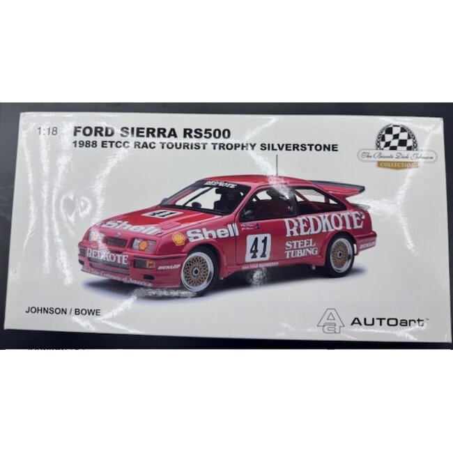 BIANTE  1:18 #41  1988 FORD SIERRA RS500 ETCC TOURIST TROPHY SILVERSTONE DICK JOHNSON / JOHN BOWE   914/1254  "EX DECEASED ESTATE SOLD AS IS "