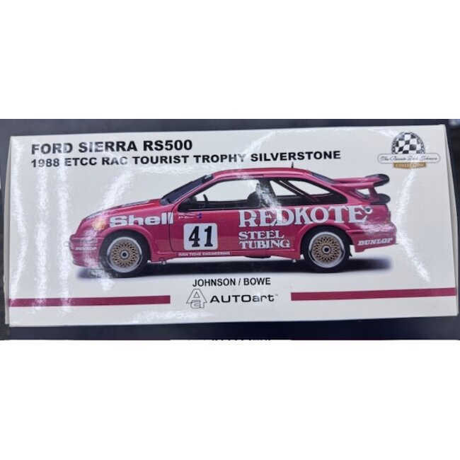BIANTE  1:18 #41  1988 FORD SIERRA RS500 ETCC TOURIST TROPHY SILVERSTONE DICK JOHNSON / JOHN BOWE   914/1254  "EX DECEASED ESTATE SOLD AS IS "