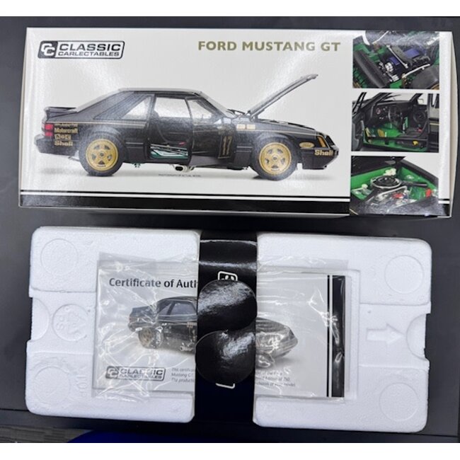 Classic Carlectables 1:18 1986 FORD MUSTANG GT WELLINGTON 500 750 PCE NON NUMBERED RUN