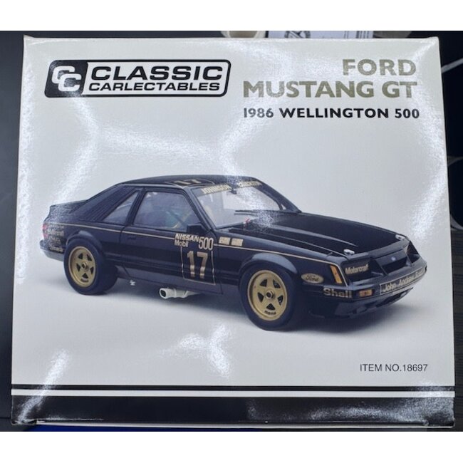 Classic Carlectables 1:18 1986 FORD MUSTANG GT WELLINGTON 500 750 PCE NON NUMBERED RUN