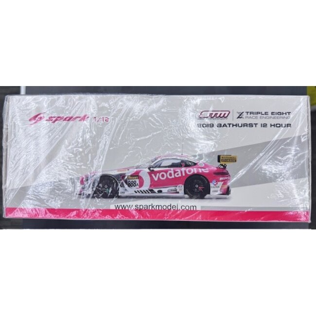 SPARK MODELS 18SP078 1:18 2019 Bathurst 12 Hour -- #888 Vodafone Mercedes-Benz AMG GT3 EX DECEASED ESTSTE SOLD AS IS