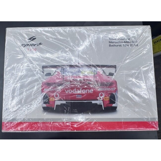 SPARK MODELS 18SP078 1:18 2019 Bathurst 12 Hour -- #888 Vodafone Mercedes-Benz AMG GT3 EX DECEASED ESTSTE SOLD AS IS