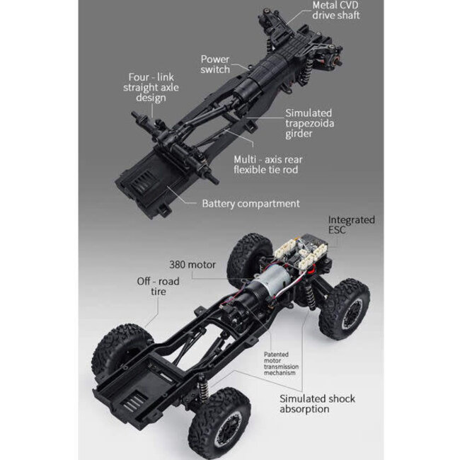 LDRC 1296B Mitsubishi Delica 4WD RTR 1/12 Blue