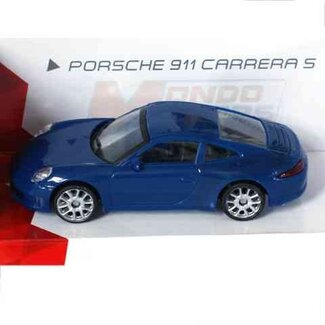 LMT DIECAST LMT 1/24 PORSCHE 911 CARRERA S BLUE FAST ROAD 4 (PLASTIC CONSTRUCTION)