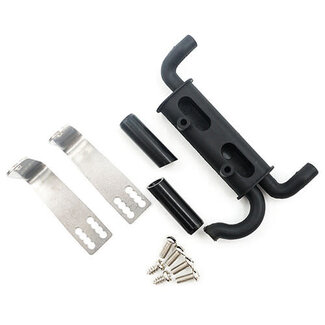 YEAH RACING Yeah Racing TRX4-050 Metal Exhaust Pipe BLK TRX-4
