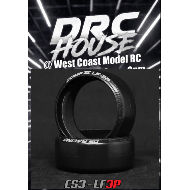 DS Racing Competition III LF-3P Tyre 4pcs drift " DRC P-TILE VERISON ( USED AT WCMRC DRIFT CLUB )