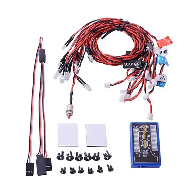 GT POWER / ACE R/C LED LIGHT KIT FOR RC CAR INDICATORS, HEADLIGHT &  BRAKES