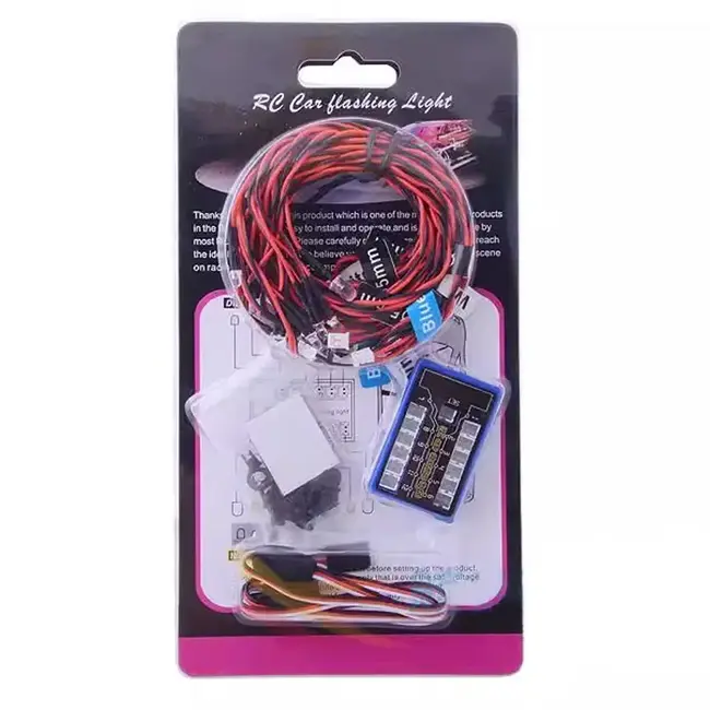 GT POWER / ACE R/C LED LIGHT KIT FOR RC CAR INDICATORS, HEADLIGHT &  BRAKES