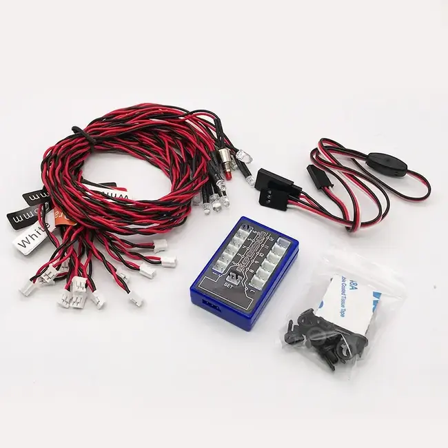 GT POWER / ACE R/C LED LIGHT KIT FOR RC CAR INDICATORS, HEADLIGHT &  BRAKES