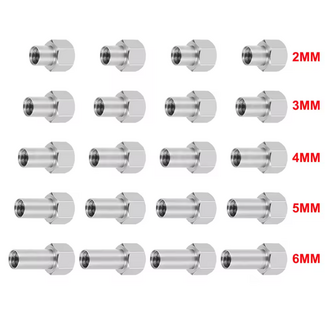 Race RACE 1/18 4PCS Hex Wheel Nuts for Extension Adapter