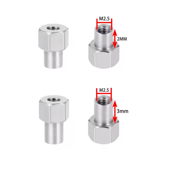 RACE 1/18 4PCS Hex Wheel Nuts for Extension Adapter