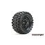 ROAPEX RHYTHM BELTED TRAXXAS X-MAXX MT TRUCK TIRE BLACK WHEEL WITH 24MM HEX MOUNTED