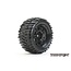 ROAPEX  MORPH BELTED ARRMA KRATON 8S MT TRUCK TIRE BLACK WHEEL WITH 24MM HEX MOUNTED