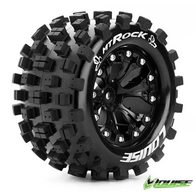 LOUISE MT-Rock 2.8 tyre w/rim Black 12mm hex